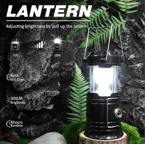 Solar Camping Lantern – Rechargeable Emergency & Outdoor Light